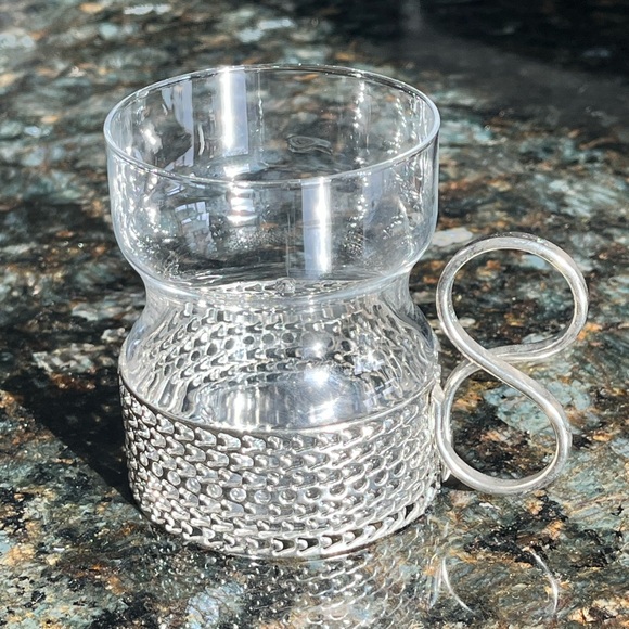 Vintage Set of 4 Littala Tsaikka Finland tea / coffee glasses Timo Sarpaneva - Picture 8 of 9